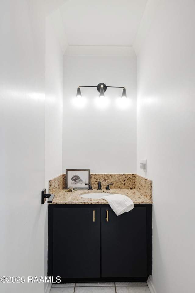 1304 E Bayou Pkwy Unit 8A, Lafayette, LA 70508 - bathroom with vanity and tile patterned flooring