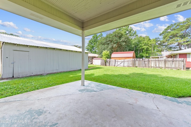 708 Park Ave, Breaux Bridge, LA 70517 - view of patio / terrace featuring a shed