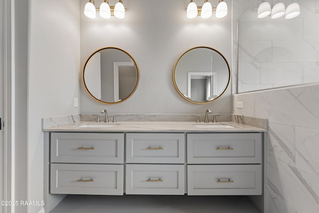236 Whispering Meadows Rd, Broussard, LA 70518 - full bath featuring double vanity and tile walls