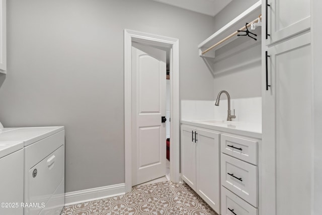 236 Whispering Meadows Rd, Broussard, LA 70518 - laundry room with washer and clothes dryer and cabinet space