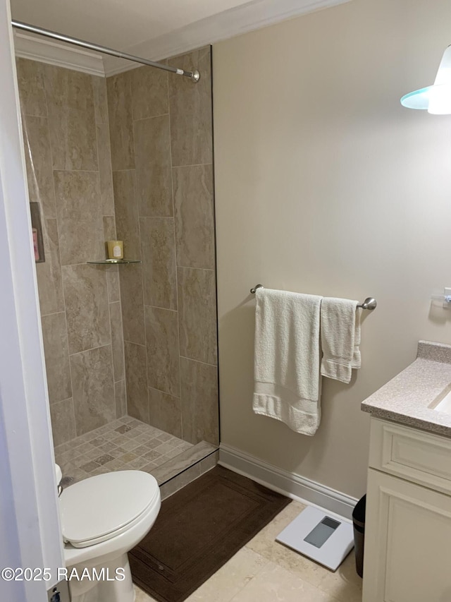 1921 E Willow St, Lafayette, LA 70501 - bathroom featuring vanity and a tile shower