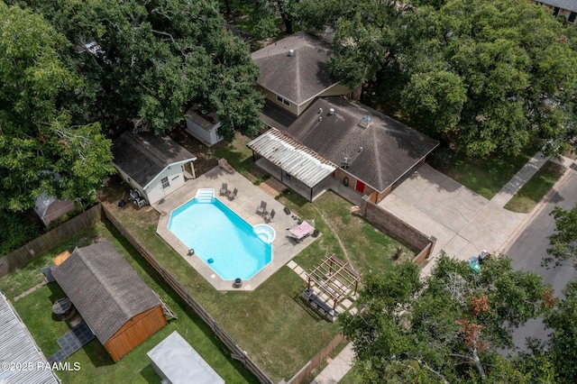 301 Broadmoor Blvd, Lafayette, LA 70503 - aerial view of a pool area