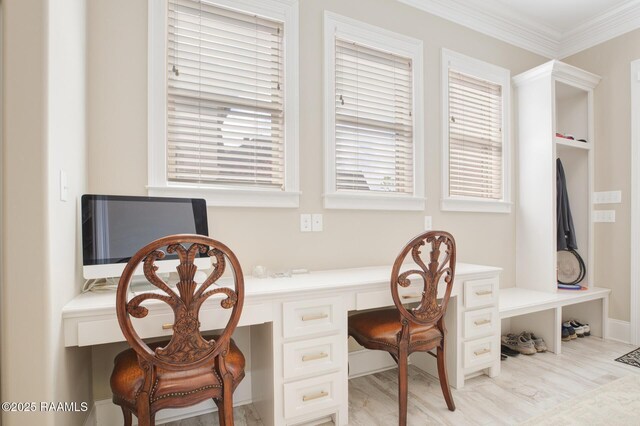 121 Snapping Ln, Broussard, LA 70518 - home office with built in study area and crown molding