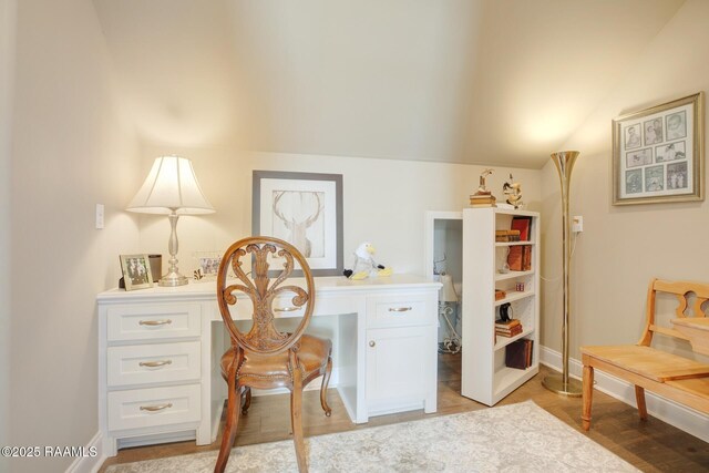121 Snapping Ln, Broussard, LA 70518 - home office featuring light wood finished floors and lofted ceiling