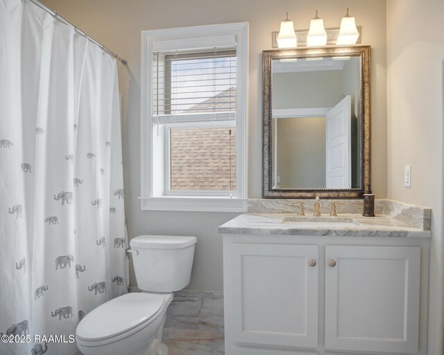 121 Snapping Ln, Broussard, LA 70518 - bathroom with marble look tiles and vanity