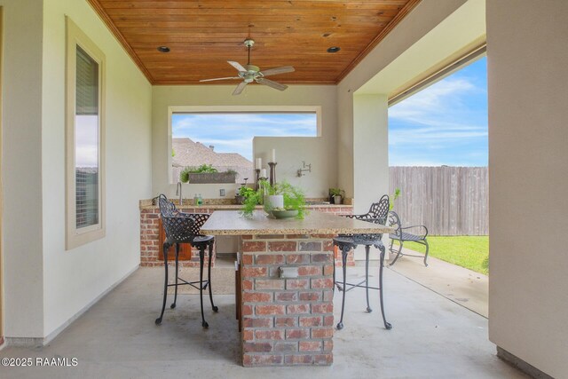121 Snapping Ln, Broussard, LA 70518 - view of patio with ceiling fan