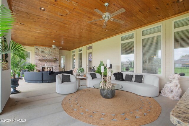121 Snapping Ln, Broussard, LA 70518 - view of patio / terrace featuring an outdoor hangout area and ceiling fan