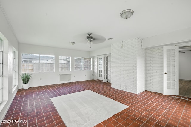 301 Estainville Ave, Lafayette, LA 70508 - unfurnished sunroom featuring french doors