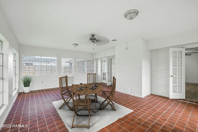 301 Estainville Ave, Lafayette, LA 70508 - sunroom featuring healthy amount of natural light and french doors