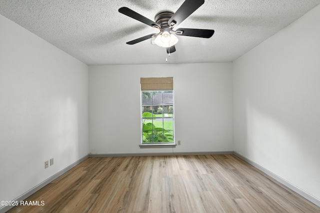 301 Estainville Ave, Lafayette, LA 70508 - unfurnished room featuring wood finished floors, a textured ceiling, and ceiling fan
