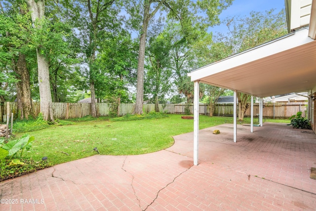 110 Shipley Dr, Lafayette, LA 70508 - fenced backyard with a patio