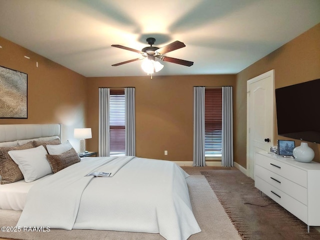 120 Acacia Ln, Abbeville, LA 70510 - bedroom featuring carpet and a ceiling fan