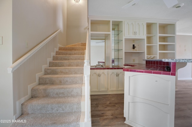 115 Breckenridge Loop, Lafayette, LA 70506 - stairway featuring wood finished floors
