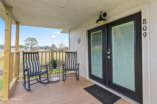 809 Dartez Dr, New Iberia, LA 70563 - view of wooden porch
