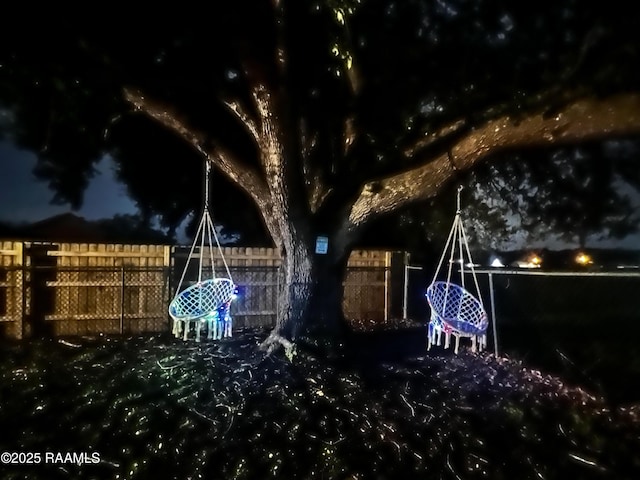 809 Dartez Dr, New Iberia, LA 70563 - view of yard at night