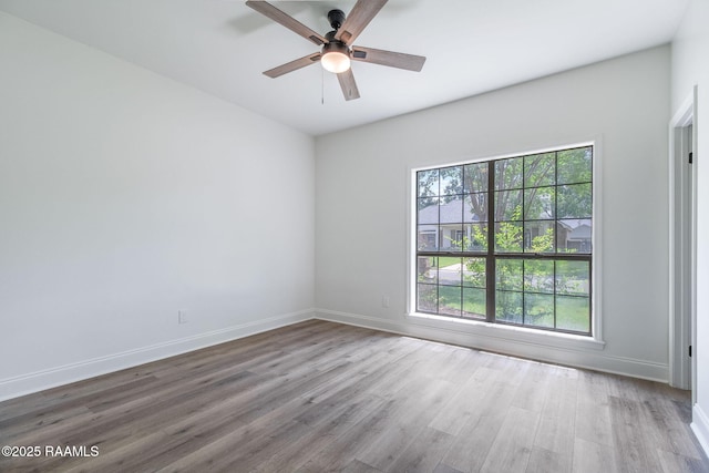 806 Beaujolais Pkwy, Lafayette, LA 70503 - unfurnished room with wood finished floors and a ceiling fan