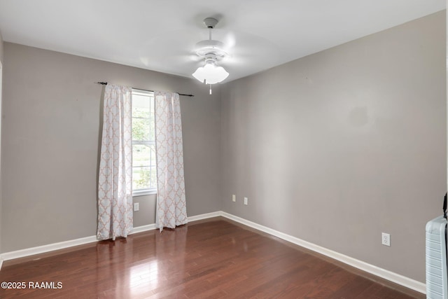 921 Bellevue Plantation Rd, Lafayette, LA 70503 - empty room with ceiling fan and wood finished floors