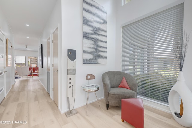 3703 Daspit Rd, New Iberia, LA 70563 - hall with light wood-type flooring and recessed lighting