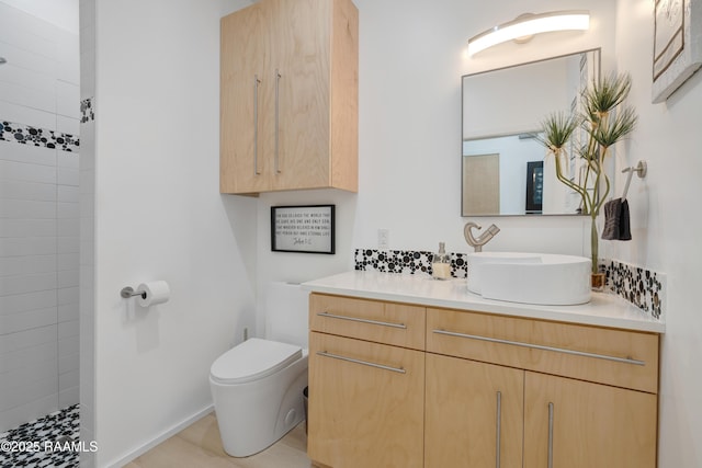 3703 Daspit Rd, New Iberia, LA 70563 - full bathroom with vanity and tiled shower