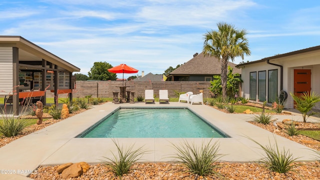 3703 Daspit Rd, New Iberia, LA 70563 - view of pool featuring a patio area and a fenced backyard