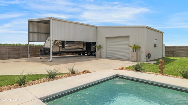 3703 Daspit Rd, New Iberia, LA 70563 - exterior space featuring driveway and an outbuilding