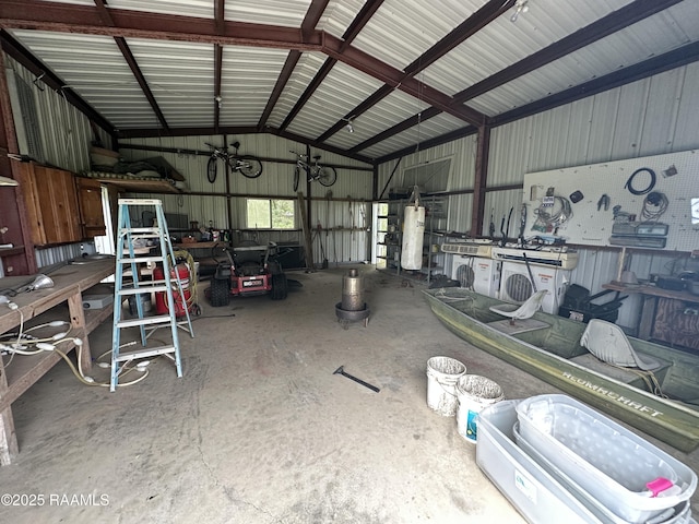 14439 Gladu Rd, Kaplan, LA 70548 - garage with metal wall