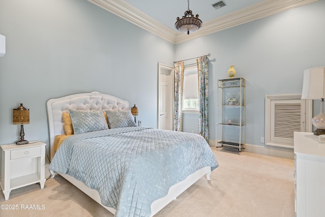 232 Princeton Woods Loop, Lafayette, LA 70508 - bedroom with light colored carpet and ornamental molding