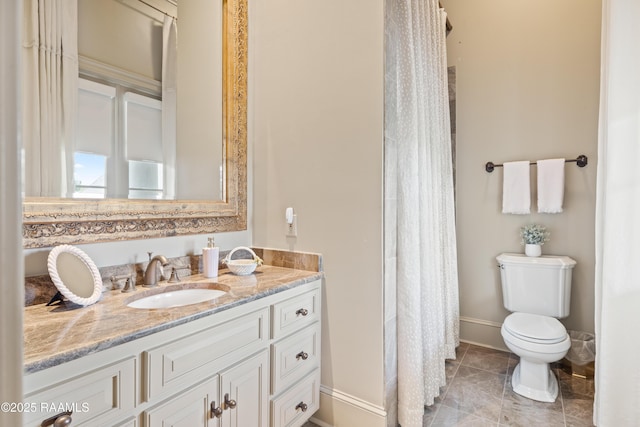 232 Princeton Woods Loop, Lafayette, LA 70508 - full bath with vanity, tile patterned floors, and curtained shower