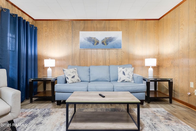 107 Julenie Way, Youngsville, LA 70592 - living room featuring wood finished floors and wooden walls
