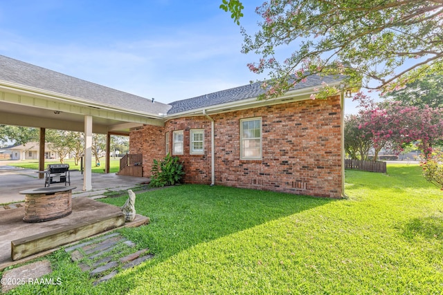 1054 Main St, Parks, LA 70582 - view of yard with a patio