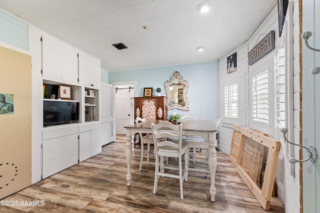 1054 Main St, Parks, LA 70582 - dining space featuring light wood finished floors and recessed lighting