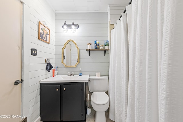 1054 Main St, Parks, LA 70582 - bathroom with wooden walls and vanity