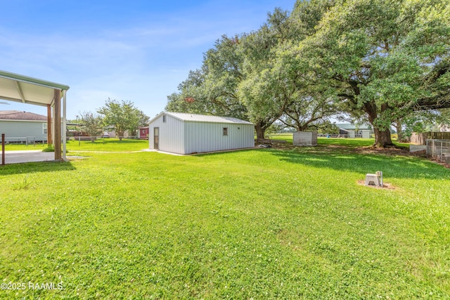 7011 Cameron St, Duson, LA 70529 - view of yard with an outbuilding