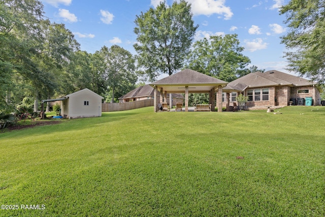 124 Buttercup Dr, Washington, LA 70589 - view of yard with a gazebo