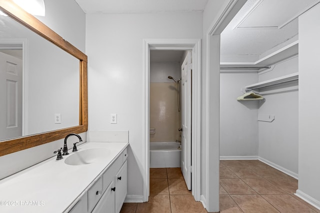 15 Courtyard Cir, Lafayette, LA 70508 - full bathroom with vanity, tile patterned floors, and  shower combination