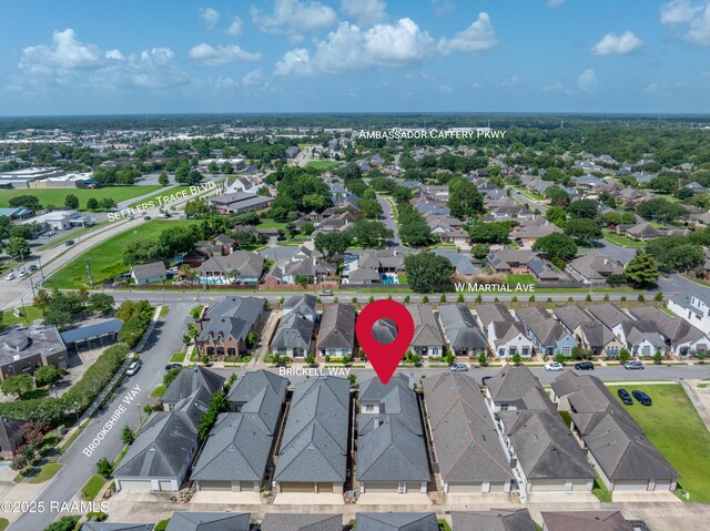 106 Brickell Way, Lafayette, LA 70508 - aerial view of residential area