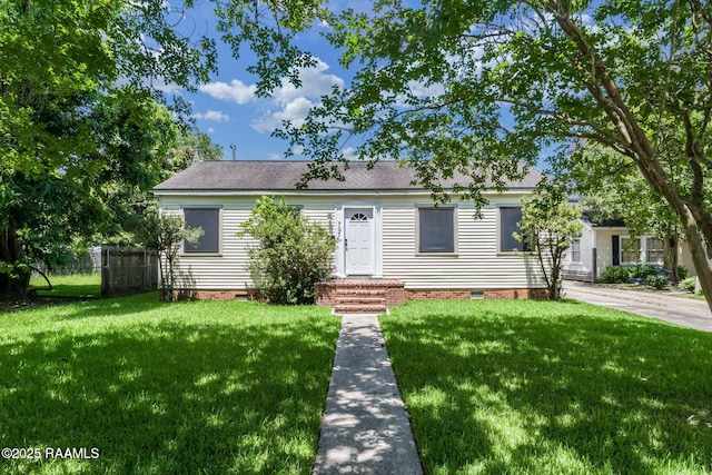 707 Compton St, New Iberia, LA 70560 - view of front of property with crawl space and a shingled roof