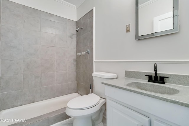 707 Compton St, New Iberia, LA 70560 - full bathroom featuring vanity and tiled shower