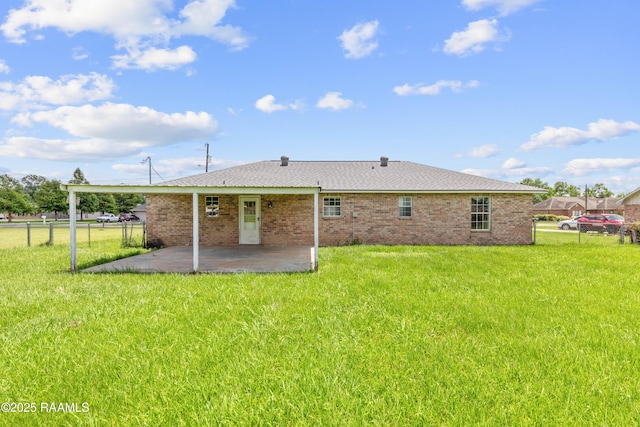 189 Jeremy Rd, Opelousas, LA 70570 - rear view of property featuring a patio area and brick siding