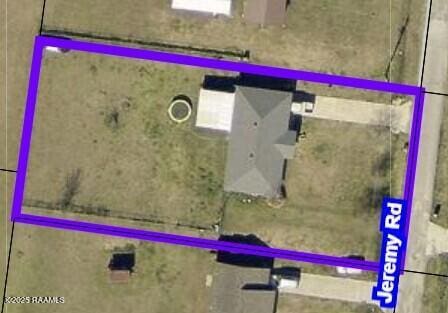 189 Jeremy Rd, Opelousas, LA 70570 - map / location featuring property boundaries highlighted