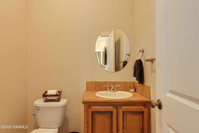 742 Hummingbird Ln, New Iberia, LA 70563 - half bathroom with toilet and vanity