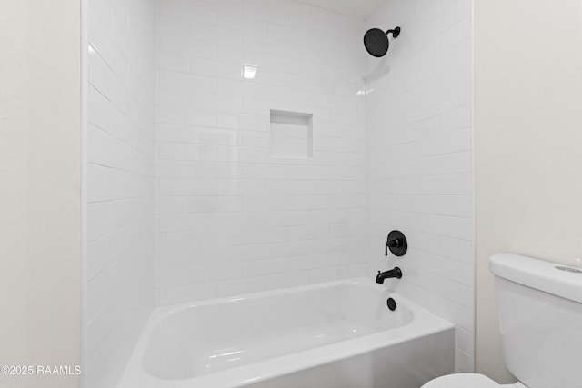 313 Sidney Martin Rd, Lafayette, LA 70507 - bathroom with toilet and bathtub / shower combination
