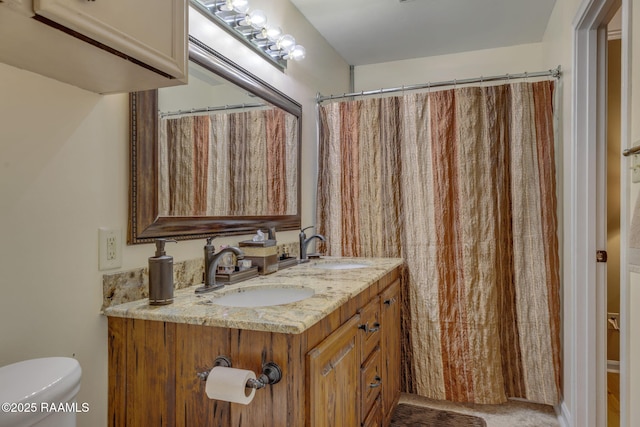 122 Thrush Loop, Lafayette, LA 70508 - bathroom with double vanity and a shower with curtain
