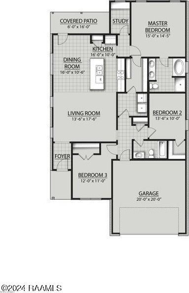 117 Gray Birch Loop, Youngsville, LA 70592 - view of floor plan / room layout