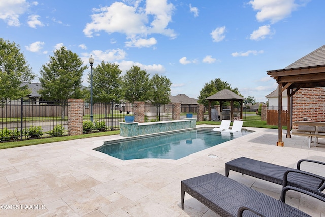 301 Gleneagles Cir, Broussard, LA 70518 - view of pool with a gazebo and a patio