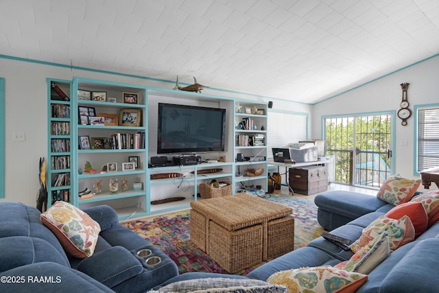 116 Sunset Blvd, Cypremort Point, LA 70538 - living area with vaulted ceiling