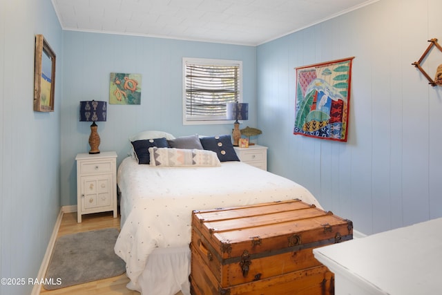 116 Sunset Blvd, Cypremort Point, LA 70538 - bedroom featuring ornamental molding and light wood-type flooring