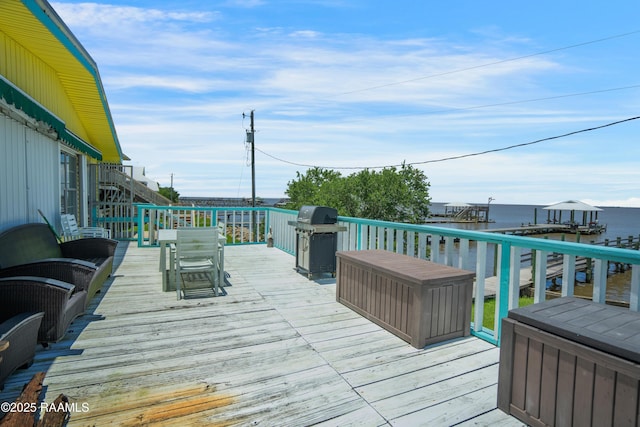 116 Sunset Blvd, Cypremort Point, LA 70538 - wooden terrace with area for grilling