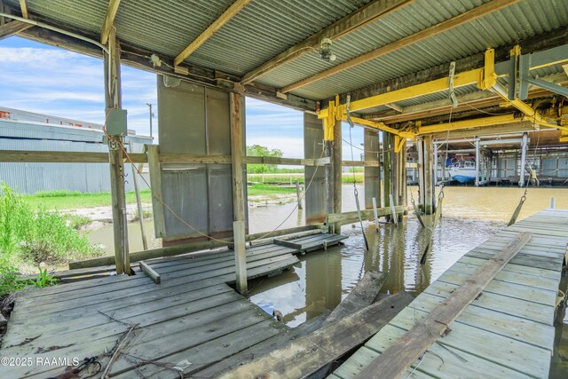 116 Sunset Blvd, Cypremort Point, LA 70538 - dock area featuring boat lift and a water view