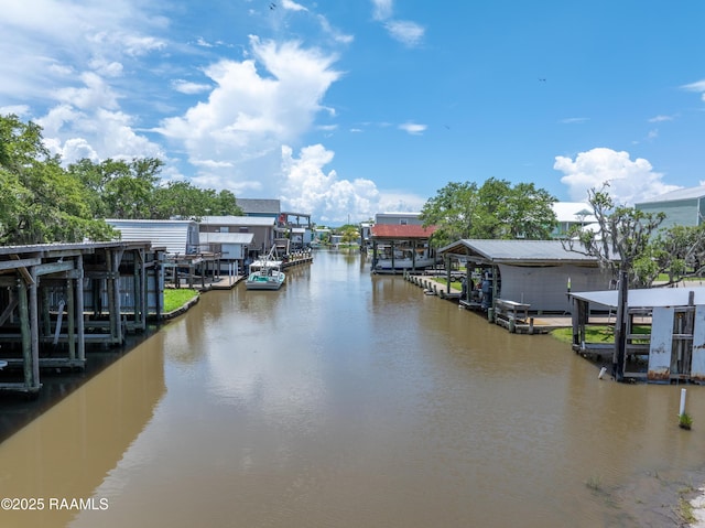 116 Sunset Blvd, Cypremort Point, LA 70538 - dock area with a water view and boat lift